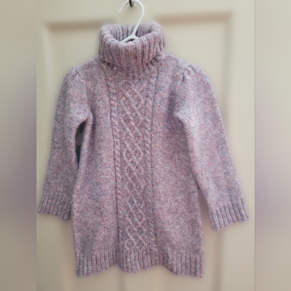 JANIE AND JACK PLUSH CABLE KNIT SWEATER DRESS